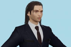 FFVII Tseng Final-Fantasy, ffvii, final, fantasy, man, male, people, xna, characters, animated